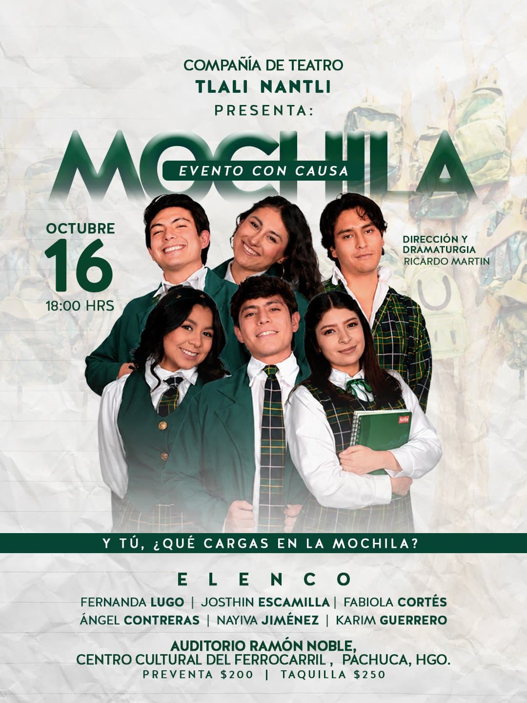 Mochila — Evento con causa